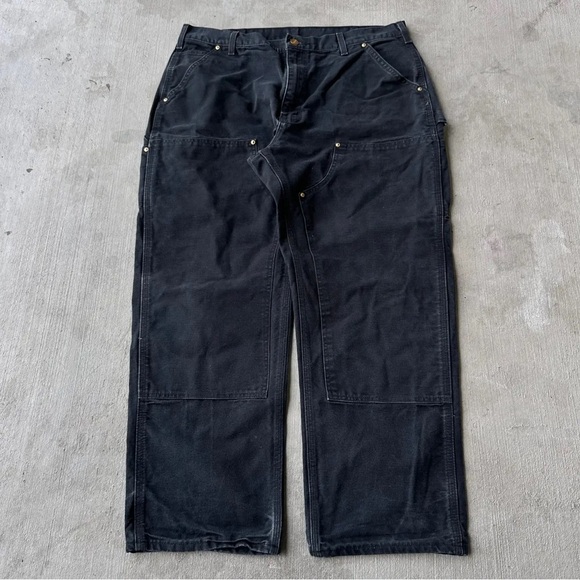 Carhartt Double Knee Work Pants B01-BLK LooseOriginalFit Size 40/30